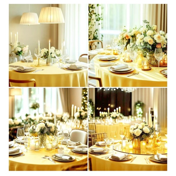 Sunny Yellow Dining Tablecloth - Picture 3 of 5
